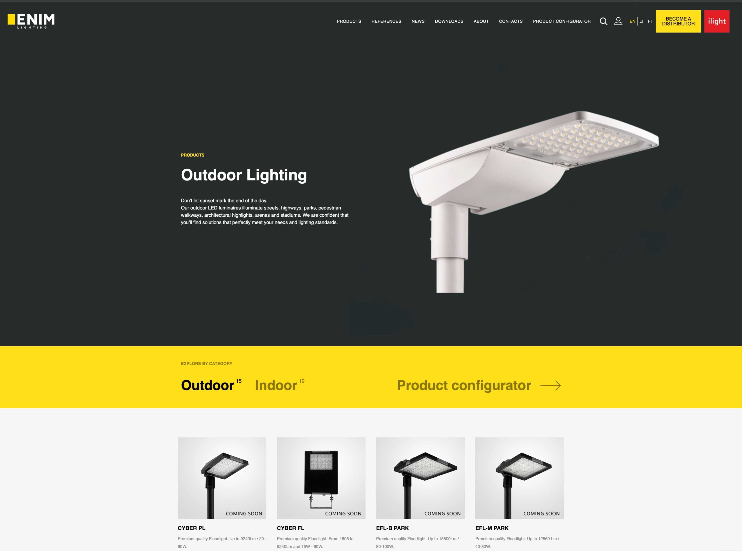 ENIM Produktų puslapis