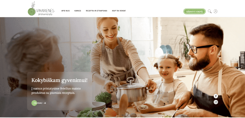 Vakarienės prenumerata