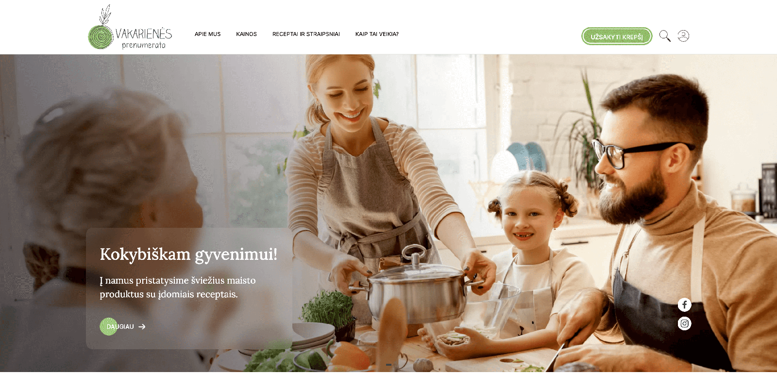 Vakarienės prenumerata