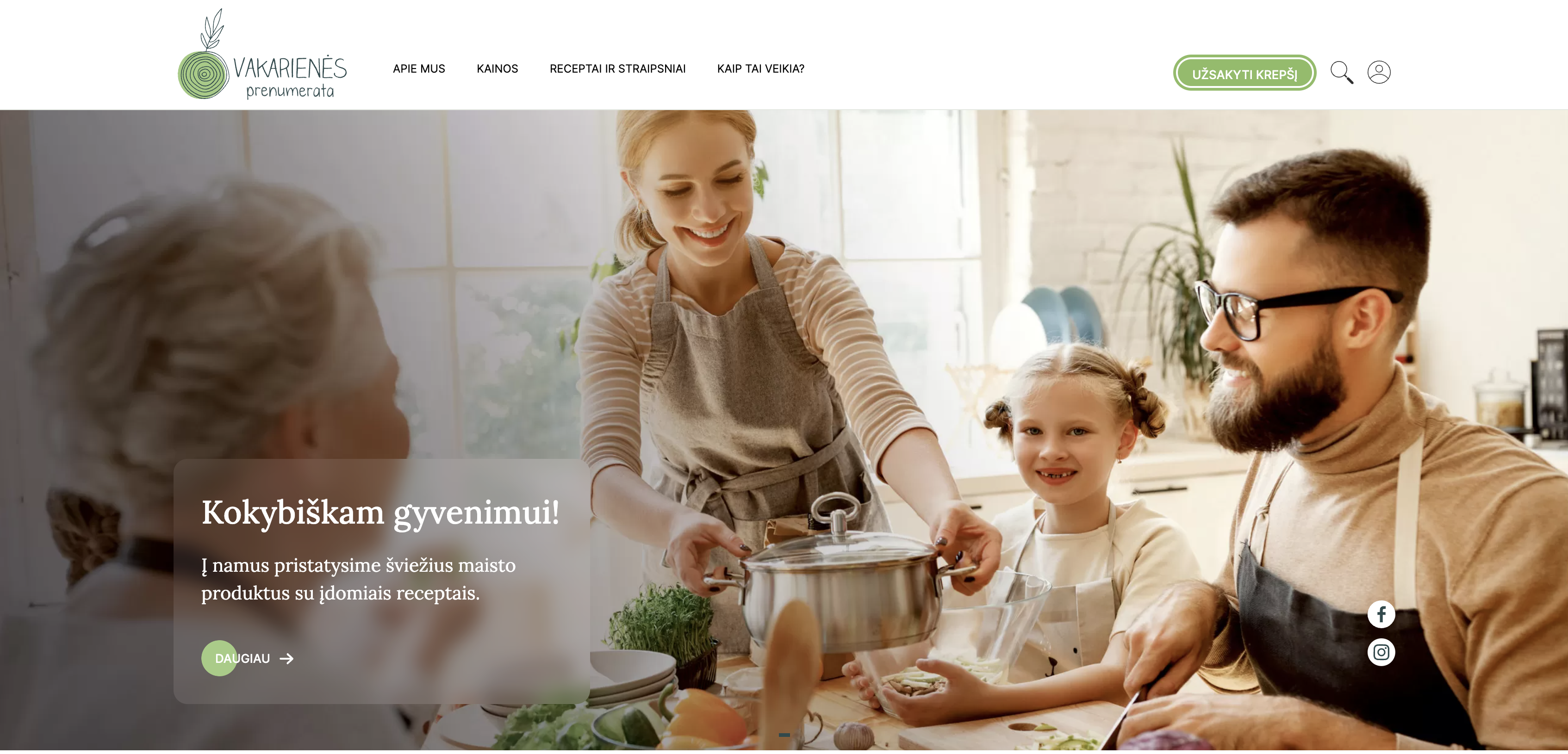 Vakarienės prenumerata