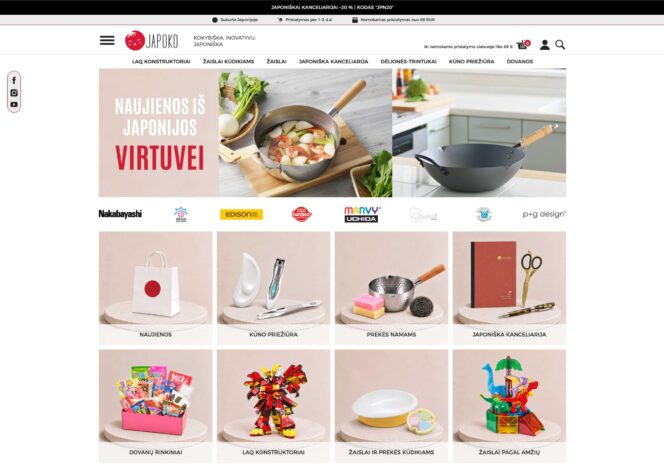 Individualios WooCommerce el. parduotuvės kūrimas „Japoko“