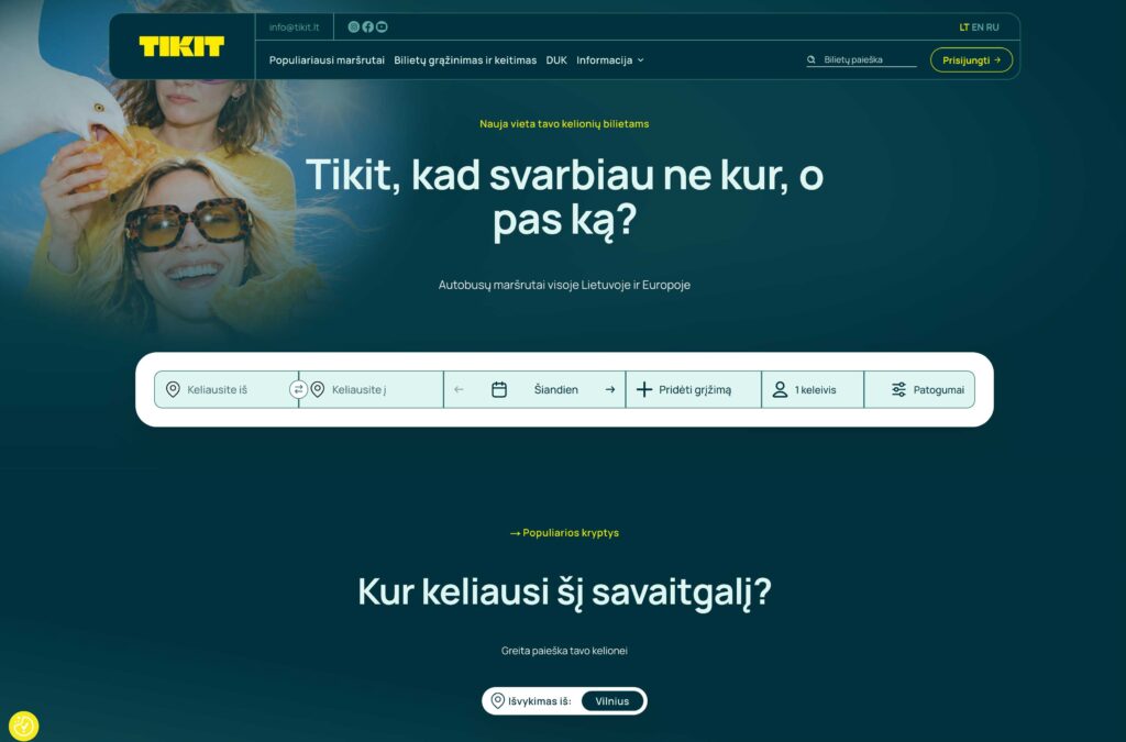 Bilietų pardavimo sistema TOKS — platforma „Tikit“